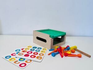 Lovevery Match and Tap Hammer Box